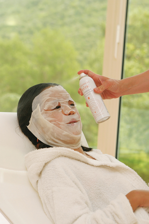 compresses of Av_ne thermal spring water(온천수 얼굴팩)-----