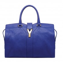 YSL-Cabas CHYC Bag in blue