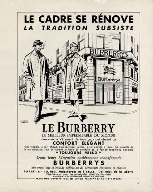 Burberry advertising campaign 1920s