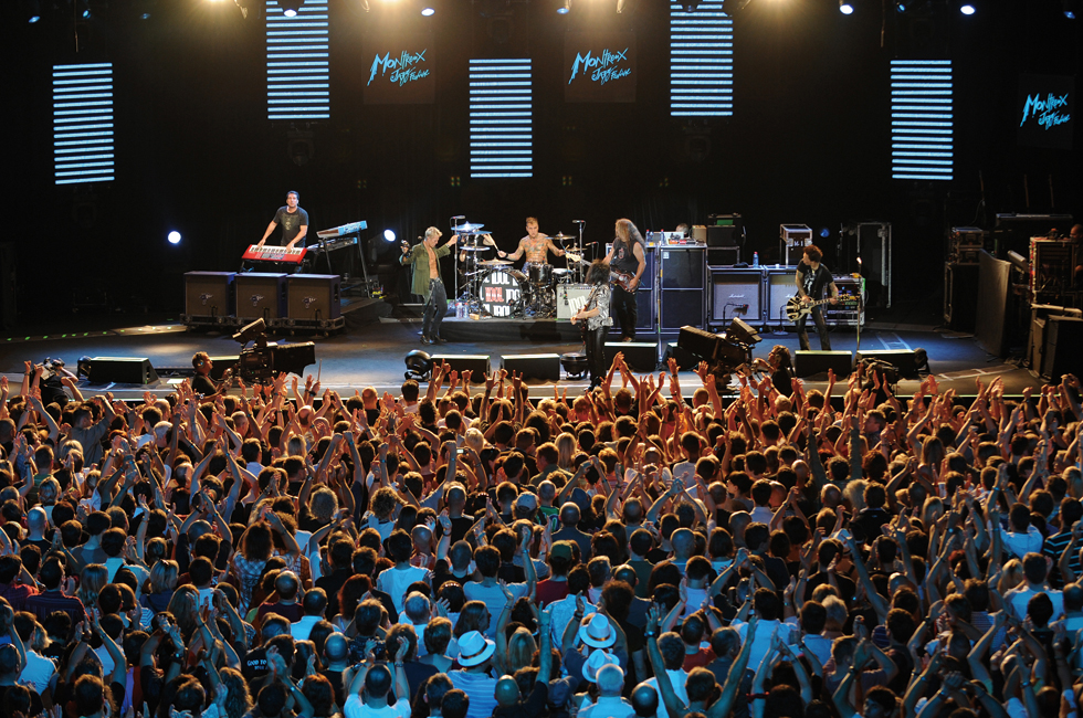 Foule au concert de Billy Idol
